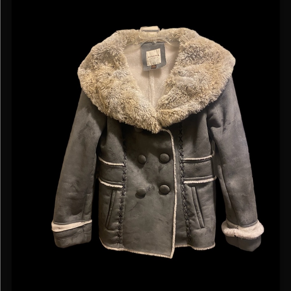 Faux Fur/Suede Bohemian Coat…